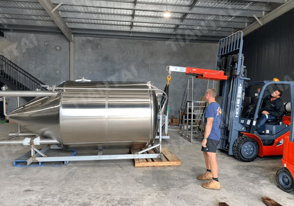 20 hl automated beer brewing system arrived in Australia TianTai® 2